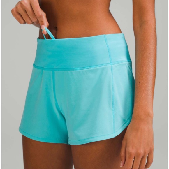 lululemon Speed Up MR Short 4" Electric Turquoise (ELTU) - Picture 1 of 5